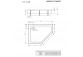 Pentagonal shower tray Radaway Doros Plus PT E, 100x90cm, prawy, acrylic, white