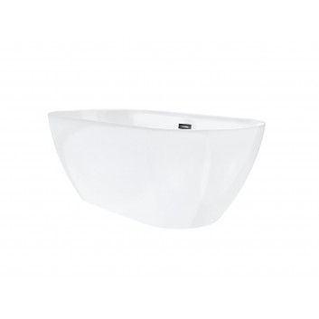 Bathtub freestanding Corsan Olvena 170 cm z wykończeniem black - white