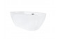 Bathtub freestanding Corsan Olvena 170 cm z wykończeniem black - white