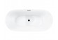 Bathtub freestanding Corsan Olvena 170 cm z wykończeniem black - white