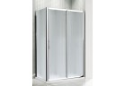 Door sliding Novellini Lunes 2P 102-108 cm, silver profile, transparent glass