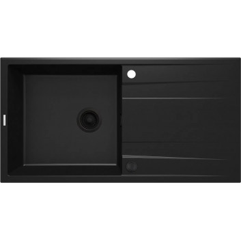 Zlewozmywak steel Deante Legato 76x43,5 cm, 1-komorowy z ociekaczem - satyna