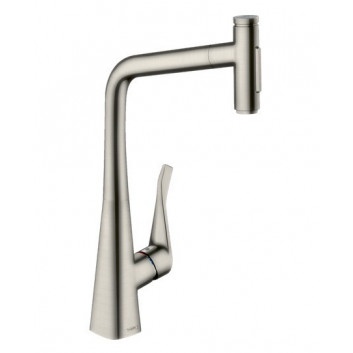 Kitchen faucet Hansgrohe Metris Select M71, single lever 320, 1jet - stainless steel, finish