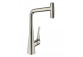 Kitchen faucet Hansgrohe Metris Select M71, single lever 320, 1jet - stainless steel, finish