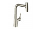 Kitchen faucet Hansgrohe Metris Select M71, single lever 320, pull-out spray, 2jet, sBox - stainless steel, finish