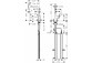 Kitchen faucet Hansgrohe Metris Select M71, single lever 320, pull-out spray, 2jet, sBox - stainless steel, finish
