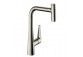 Kitchen faucet Hansgrohe Metris Select M71, single lever 240, pull-out spray, 2jet, sBox - stainless steel, finish