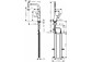 Kitchen faucet Hansgrohe Metris Select M71, single lever 240, pull-out spray, 2jet, sBox - stainless steel, finish