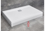Cover for shower tray prostokątnego Radaway Argos D 120 cm aluminium - white