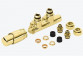 Set zintegrowany thermostatic Excellent Volaro 2.0 grzejnikowy lewy - gold shine