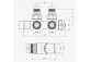 Set zintegrowany thermostatic Excellent Volaro 2.0 grzejnikowy lewy - gold shine