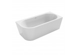 Bathtub freestanding Roca Eternity Wall 165x75,5 cm white