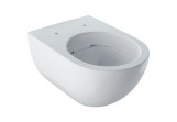 Bowl wc Geberit Acanto hanging 53x35 cm, washdown model, bez kołnierza, with coating KeraTect - white