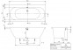 Bathtub rectangular Villeroy & Boch OBERON 2.0, 180x80, Weiss Alpin