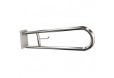 Holder angle Andex uchylny 70cm z płytą i wieszakiem for paper - stainless steel polished