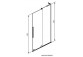 Parawan nawannowy Radaway Furo SL PND II 100, lewy, glass transparent, 100x150cm, przesuwny, profil chrome