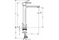 Washbasin faucet Hansgrohe Rebris S standing - chrome