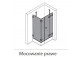 Shower cabin quadrangle frameless Huppe SolvaPro, swing door with fixed segment and side panel, fixing right, 700-1200 x 200-1200 mm, height 1200-2000 mm on special order, silver shine, glass AntiPlaque