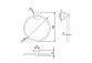 Toilet paper holder Kludi Vela S - gold szczotkowane