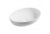 Ceramic washbasin Laveo Desna 51,5x39,5 cm countertop, without hole na baterie - white