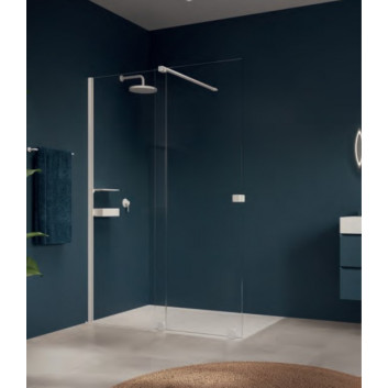 Panel Walk -in z ruchomym segmentem Huppe Enjoy Pure, Typ 800, chrome, transparent glass z AntiPlaque
