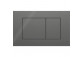 Flush button uruchamiający Geberit Sigma40 do spłukiwania dwudzielnego, rectangular, stainless steel - black mat