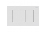 Flush button uruchamiający Geberit Sigma40 do spłukiwania dwudzielnego, rectangular, stainless steel - black mat