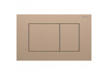 Flush button uruchamiający Geberit Sigma40 do spłukiwania dwudzielnego, rectangular, stainless steel - white mat