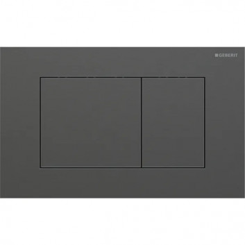 Flush button uruchamiający Geberit Sigma40 do spłukiwania dwudzielnego, rectangular, stainless steel - czerwone gold/ szczotkowany