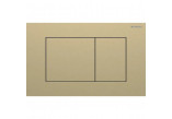 Flush button uruchamiający Geberit Sigma40 do spłukiwania dwudzielnego, rectangular, stainless steel - black chrome/ szczotkowany