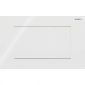 Flush button uruchamiający Geberit Sigma40 do spłukiwania dwudzielnego, rectangular, glass - piaskowy szary