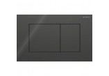 Flush button uruchamiający Geberit Sigma40 do spłukiwania dwudzielnego, rectangular, glass - white
