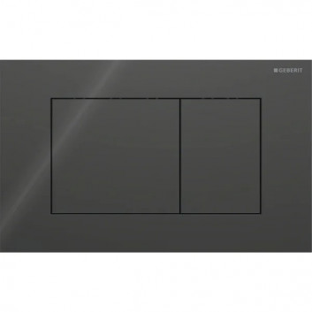 Flush button uruchamiający Geberit Sigma40 do spłukiwania dwudzielnego, rectangular, glass - white