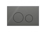 Flush button uruchamiający Geberit Sigma40 do spłukiwania dwudzielnego, round, stainless steel - szczotkowany
