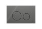 Flush button uruchamiający Geberit Sigma40 do spłukiwania dwudzielnego, round, stainless steel - szczotkowany