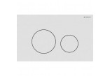 Flush button uruchamiający Geberit Sigma40 do spłukiwania dwudzielnego, round, stainless steel - szczotkowany