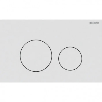 Flush button uruchamiający Geberit Sigma40 do spłukiwania dwudzielnego, round, stainless steel - szczotkowany