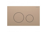Flush button uruchamiający Geberit Sigma40 do spłukiwania dwudzielnego, round, stainless steel - white mat