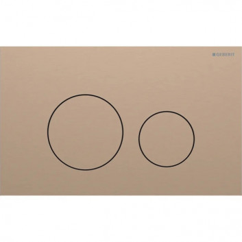 Flush button uruchamiający Geberit Sigma40 do spłukiwania dwudzielnego, round, stainless steel - white mat