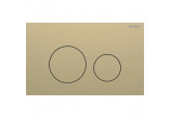 Flush button uruchamiający Geberit Sigma40 do spłukiwania dwudzielnego, round, stainless steel - czerwone gold/ szczotkowany