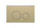 Flush button uruchamiający Geberit Sigma40 do spłukiwania dwudzielnego, round, stainless steel - czerwone gold/ szczotkowany
