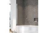 Parawan nawannowy Radaway Nes PNJ I 90x150 cm, lewy - glass transparent, profil GunMetal