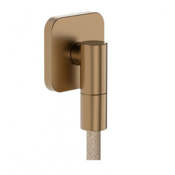 Punktowy shower set Hansgrohe Raindance Alive Select S 125 3jet EcoSmart z tekstylnym wężem Designflex 160 cm - brushed bronze