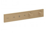 Shower head/ overhead shower Hansgrohe Raindance S, round 240 1jet PowderRain EcoSmart - brushed bronze