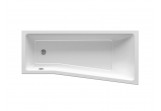 Bathtub Ravak BeHappy II 170x75 cm, left, acrylic - white 