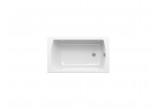 Bathtub rectangular Ravak City Slim (cienki górny rant) 180x80 cm, acrylic - white 