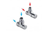 Set zaworowy Zehnder typu B - chrome