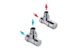Set zaworowy Zehnder, typu U, chrome