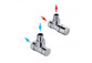 Set zaworowy Zehnder, typu U, chrome