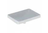 Geberit Variform Recessed washbasin, rectangular, 55cm, without overflow, without tap hole